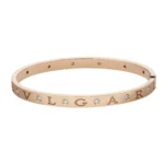 [BV]ZERO 1 PINK GOLD 12 DIAMONDS BRACELET - Image 2