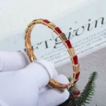 [BV]SERPENTI BRACELET PINK GOLD RUBELLITE - Image 3