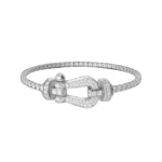 [FR]FORCE  LARGE HORSESHOE FULL DIAMOND TENNIS BRACELET - Image 7