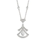 [BV]DREAM NECKLACE WHITE DIAMOND SILVER