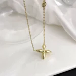 [LV]LOUISETTE GOLD NECKLACE - Image 4