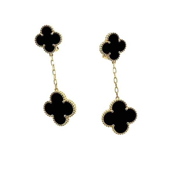 [VCA]CLOVER 2 MOTIFS  EARRINGS