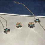 [VCA]FRIVOLE  FLOWER MALACHITE EARRINGS - Image 6