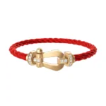 [FR]FORCE LARGE HORSESHOE HALF DIAMOND BRACELET GOLD - Image 9