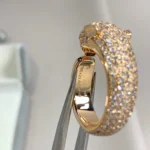 [CA]PANTHERE PINK GOLD DIAMOND RING - Image 8