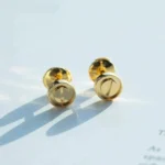 [CA]LOVE EARRINGS GOLD 10MM - Image 10