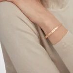 [BV]ZERO 1 PINK GOLD 12 DIAMONDS BRACELET - Image 3