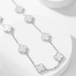 [VCA]CLOVER 10 MOTIFS WHITE MOTHER OF PEARL NECKLACE - Image 13