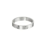 [CA]LOVE RING 4MM 1 DIAMOND SILVER - Image 3