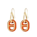 [HM]HM O MAILLON GOLD EARRINGS