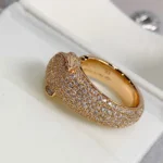 [CA]PANTHERE PINK GOLD DIAMOND RING - Image 5