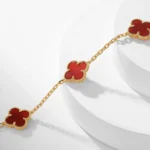 [VCA]CLOVER 10 MOTIFS CARNELIAN NECKLACE - Image 9