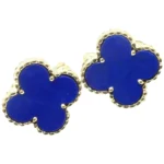 [VCA]CLOVER MINI 9.5MM SAPPHIRE EARRINGS