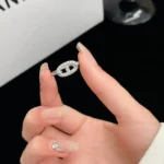 [HM]RONDE SMALL SILVER DIAMOND RING - Image 2