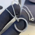 [CA]JUSTE NECKLACE SILVER DIAMONDS - Image 7