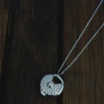 [CA]AMULETTE SILVER FULL DIAMOND NECKLACE - Image 4
