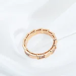 [BV]SERPENTI RING PINK GOLD  3MM - Image 7