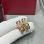 [CA]LOVE 5.5MM DIAMOND PAVED EARRINGS - Image 3