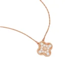 [VCA]CLOVER 15MM DIAMOND SINGLE FLOWER NECKLACE - Image 2
