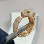 [CA]PANTHERE PINK GOLD DIAMOND RING - Image 2