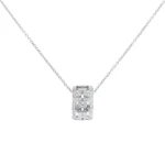 [BV]PARENTESI NECKLACE SILVER DIAMOND