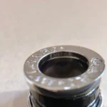 [BV]ZERO 1 BLACK CERAMIC SILVER NECKLACE - Image 2