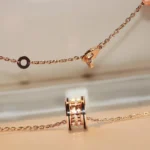 [BV]ZERO 1 ROCK PEDANT PINK GOLD BLACK NECKLACE - Image 5