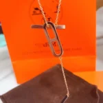 [HM]HM NECKLACE PLATINUM ROSE GOLD DIAMOND - Image 3