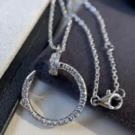 [CA]JUSTE NECKLACE SILVER DIAMONDS - Image 4