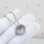 [BV]SERPENTI SILVER NECKLACE DIAMOND - Image 3
