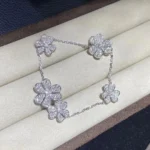 [VCA]FRIVOLE SILVER 5 FLOWERS BRACELET - Image 4