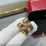 [CA]LOVE 5.5MM 1 DIAMOND EARRINGS - Image 3