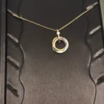 [CA]TRINITY SILVER GOLD PINK GOLD NECKLACE - Image 2
