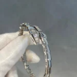 [BV]SERPENTI BRACELET DIAMONDS SILVER - Image 6