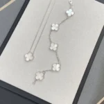 [VCA]CLOVER SILVER MOP 5 MOTIF BRACELET - Image 5