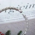 [BV]SERPENTI BRACELET SILVER DIAMOND - Image 3