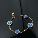[LV]STAR AND SUN 4 MOTIF BLUE BRACELET - Image 3