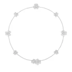 [VCA]FRIVOLE SILVER 9 FLOWERS NECKLACE