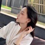 [CMT]JEUX DE WHITE MOP PINK GOLD DIAMOND EARRINGS - Image 7