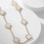 [VCA]CLOVER 10 MOTIFS WHITE MOTHER OF PEARL NECKLACE - Image 7