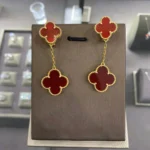 [VCA]CLOVER 2 MOTIFS  EARRINGS - Image 3