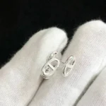 [HM]CHAINE SMALL EARRINGS GOLD AND SILVER - Image 6