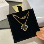 [VCA]CLOVER ROCK CRYSTAL GOLD NECKLACE - Image 3