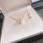 [BV]SERPENTI PEDANT DIAMOND PINK GOLD NECKLACE - Image 4