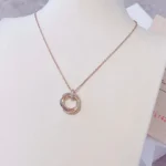[CA]TRINITY NECKLACE GOLD  DIAMONDS - Image 3