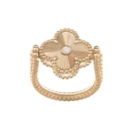 [VCA]CLOVER RIVERSIBLE ROSE GOLD RING