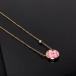 [LV]COLOR BLOSSOM PINK MOP SUN GOLD NECKLACE - Image 2