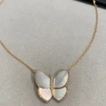 [VCA]BUTTERFLY GOLD MOP DIAMOND NECKLACE - Image 4