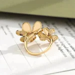 [VCA]CLOVER COMOS GOLD DIAMOND RING - Image 3