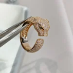 [CA]PANTHERE PINK GOLD DIAMOND RING - Image 9